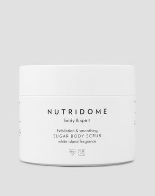 Cukrový peelingový scrub na telo vyhladzujúci pokožku Nutridome 250 g - 1