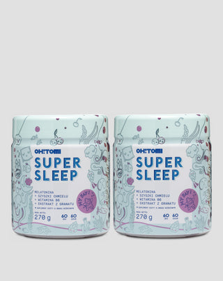 Melatonínové želé na spanie s vitamínmi pre deti a dospelých Supersleep Oh!Tomi 120 kusov - 1