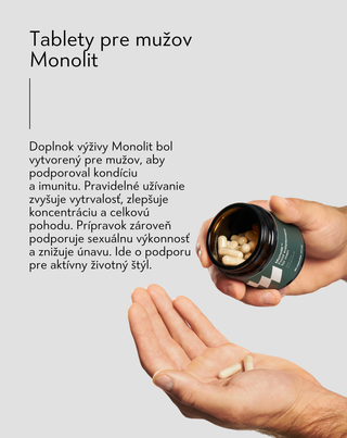 Tablety pre mužov na podporu fyzickej a duševnej výkonnosti a imunity Monolit - 3