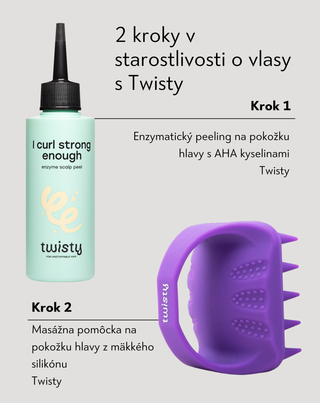 Masážny prístroj na pokožku hlavy z mäkkého silikónu podporujúci mikrocirkuláciu Twisty - 3