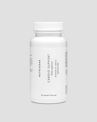 Doplnok stravy na podporu srdca a obehu s koenzýmom Q10, hlohom, tiamínom a vitamínom C Nutridome 60 kps.