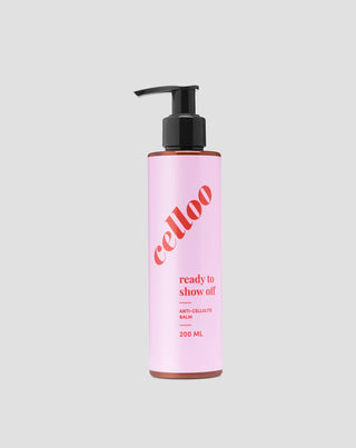Telový balzam proti celulitíde s avokádom, zázvorom a kofeínom Ready to show off Celloo - 1